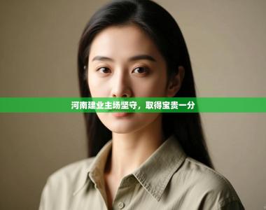 河南建业主场坚守，取得宝贵一分